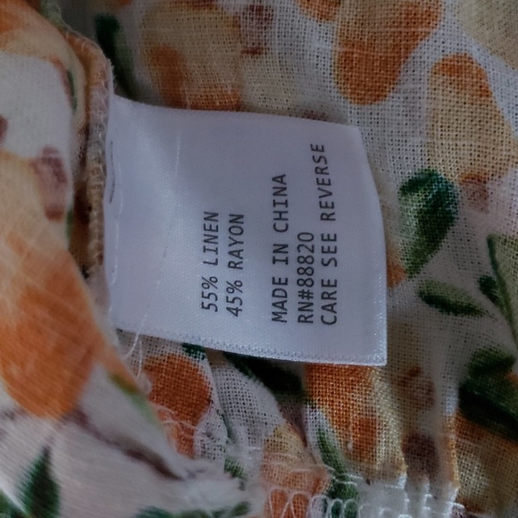 Atelier Nicole Miller Cashew Fruit Print Boho Tunic Top. NWOT - Picture 13 of 16